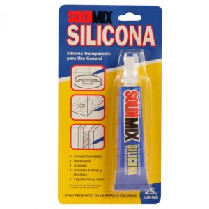 Silicona Soldimix 25 gr transparente SOLDIMIX WWW.SOLMINSA.COM TELEFONO 2522207
