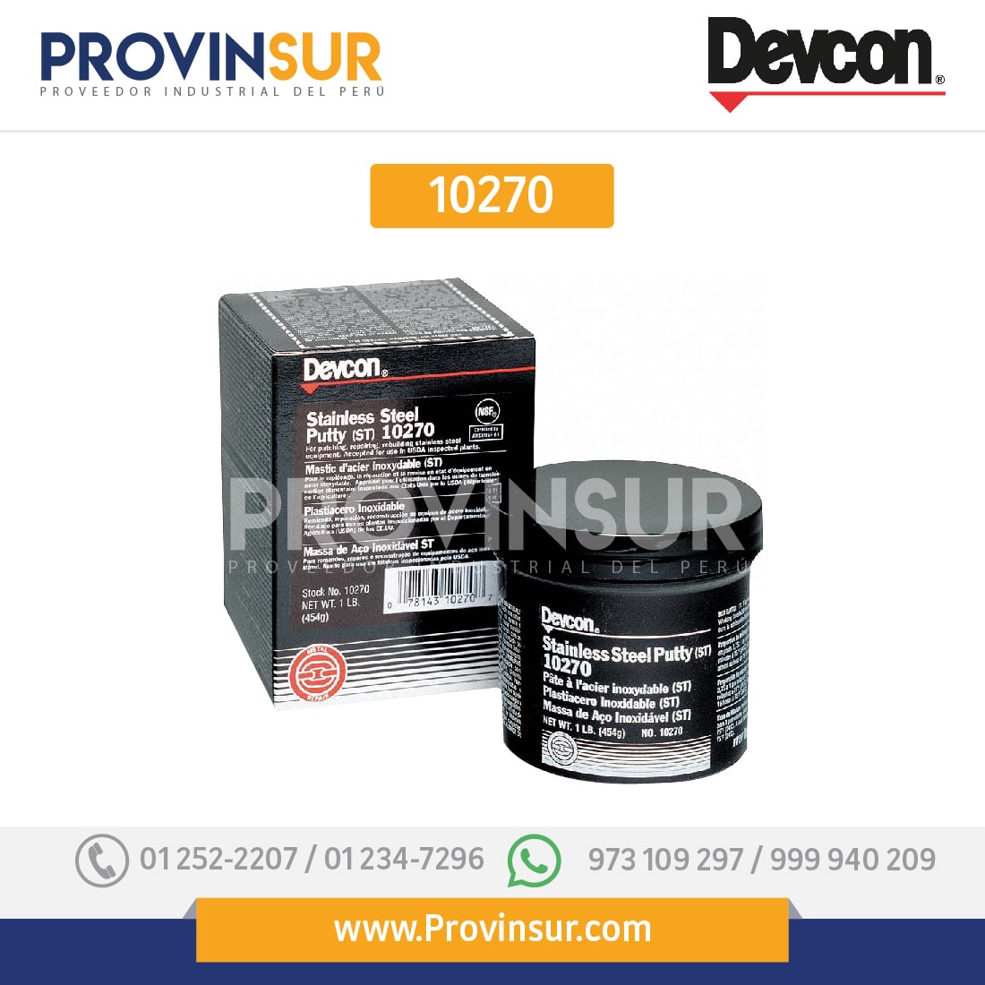DEVCON ST 10270 STAILESS STEEL 1 LB