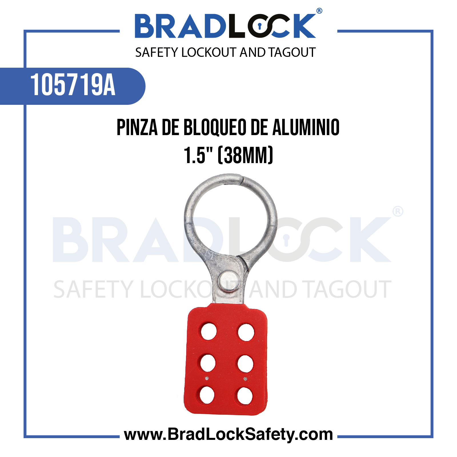 PINZA DE BLOQUEO DE ALUMINIO 1.5"
