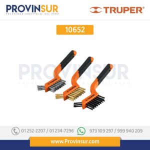 Juego de 3 mini cepillo de alambre 10652 Truper