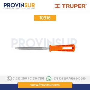Lima triángulo pesado 4" con mango 10916