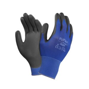 Guante Hyflex Ultraligero Nylon Azul Palma Negra