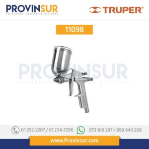 Pistola p/retoque gravedad, LVMP, vaso aluminio, 0.5 mm 11098 Truper