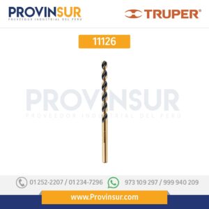 Broca de alta velocidad 3/16" 11126 Truper
