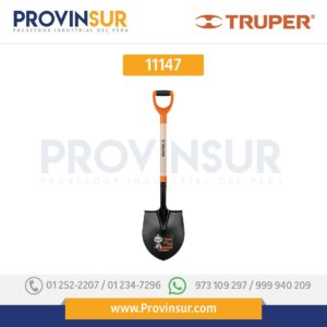 Pala redonda, modelo T-2000, mango "Y" 11147 Truper