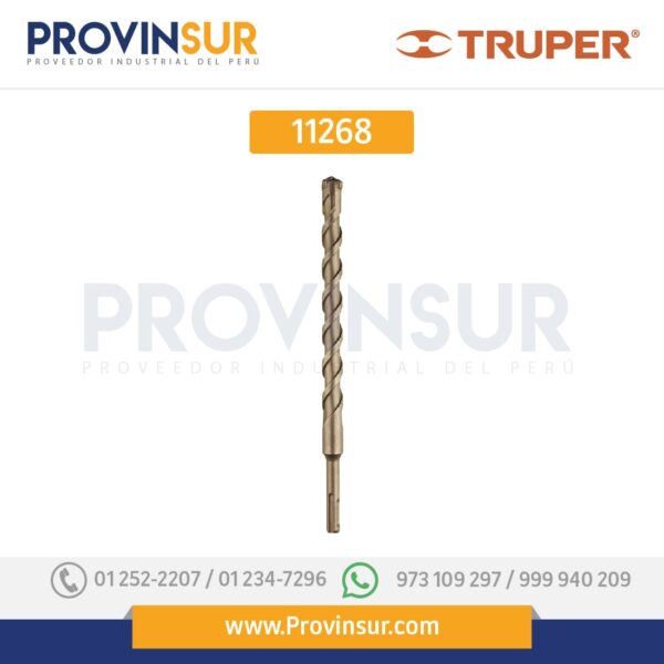 Broca SDS Plus 7/8 x 8" 11268 Truper - Corporación Solminsa SAC