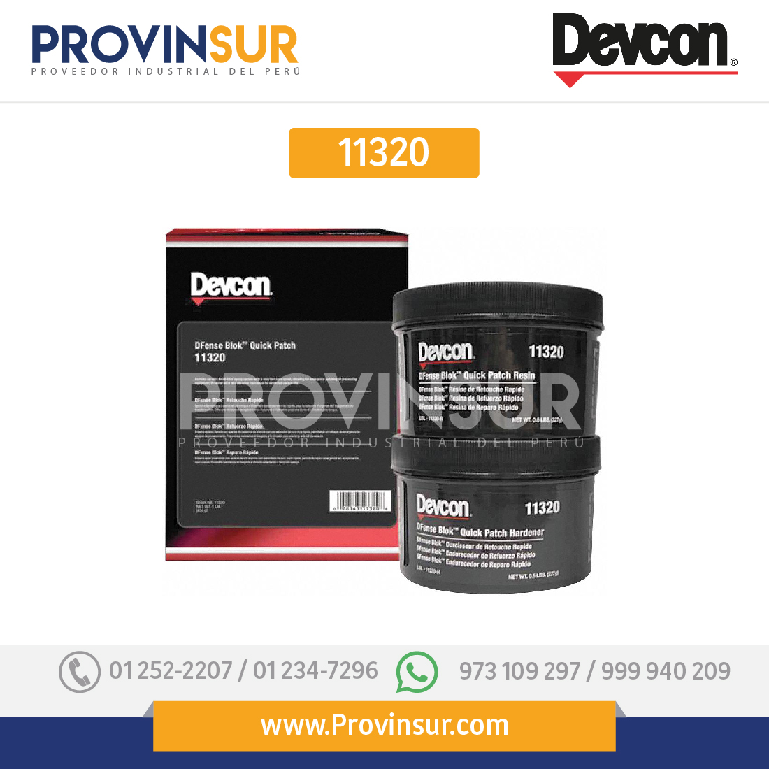 DEVCON 11320 DFENSE BLOCK QUICK PATCH 1 LB