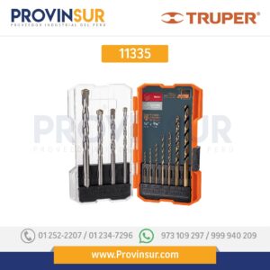 Juego de brocas para metal y concreto, 11 piezas 11335 Truper