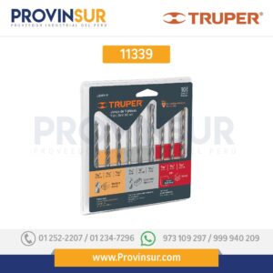 Juego de brocas mixto, 9 piezas 11339 Truper