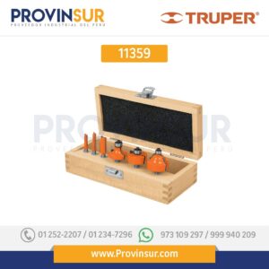 Juego de brocas para router, 6 piezas 11359 Truper
