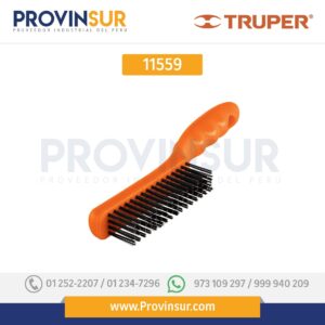 Cepillo de alambre, cerdas acero al carbono, 64 pinceles 11559 Truper
