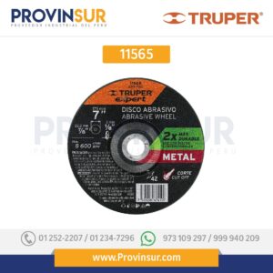 Disco p/corte metal, tipo 42, diámetro 7", alto rendimiento 11565 Truper