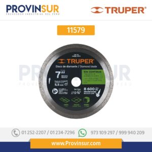 Disco de diamante, rin continuo, 7" 11579 Truper