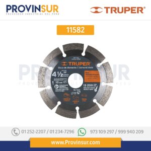 Disco de diamante, rin segmentado, 4-1/2" 11582 Truper