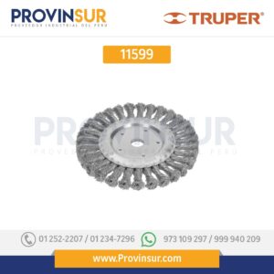 Carda trenzado grueso, 6 X 5/8" para esmeril 11599 Truper