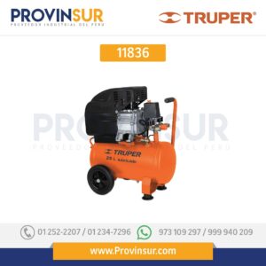 COMPRESOR AIRE, 25 L, 3 HP (POTENCIA MÁXIMA ), 220V, 60HZ 11836 Truper
