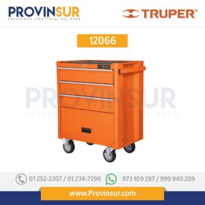 Gabinete metálico móvil, 4 cajones, capacidad 90 kg 12066 Truper