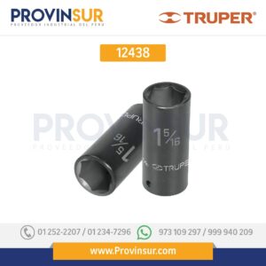 Dado impacto, largo, 6 puntas, cuadro 3/4" de 1-1/4" 12438 Truper