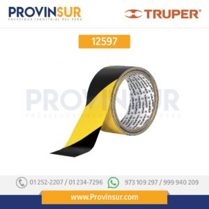 Cinta delimitadora, amarilla / negro, 33m 12597 Truper