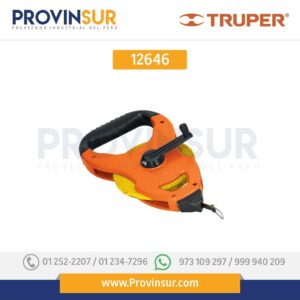 Cinta larga fibra de vidrio, tipo cruceta, 30 m, metálica 12646 Truper