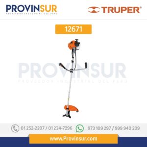Desmalezadora a gasolina 63 cc mango "bici", 17" corte 12671 Truper