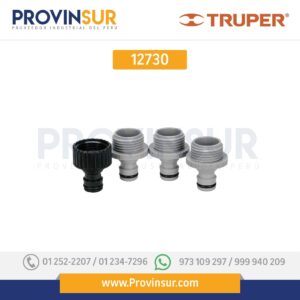 Set de 4 adaptadores para conectores click 12730 Truper