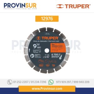 Disco de diamante, rin segmentado, 9" 12976 Truper