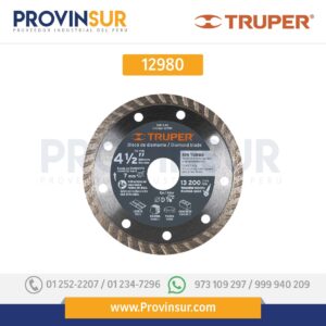 Disco de diamante, rin turbo, 4-1/2" 12980 Truper