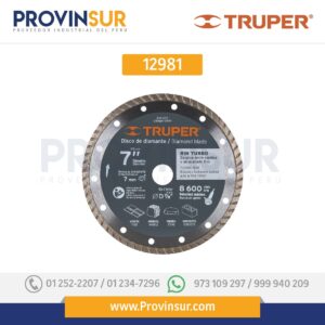 Disco de diamante, rin turbo, 7" 12981 Truper