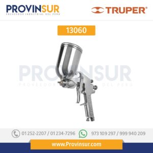 Pistola p/pintar gravedad LVMP, vaso aluminio, boquilla 2.0mm 13060 Truper
