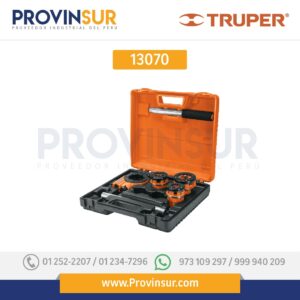 Juego de 4 tarrajas para tubo 13070 Truper