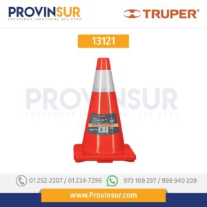 Cono de precaución, 45 cm con reflejante 13121 Truper