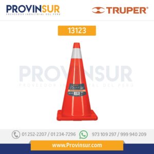Cono de precaución, 70 cm con reflejante 13123 Truper