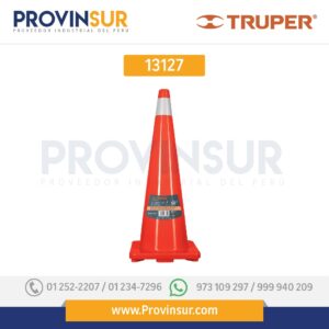 Cono de precaución, 90 cm con reflejante 13127 Truper