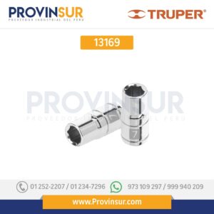 Dado de 6 puntas, cuadro 1/4" de 7mm 13169 Truper