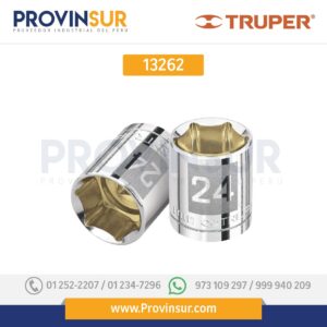 Dado de 6 puntas, cuadro 1/2" de 12mm 13262 Truper