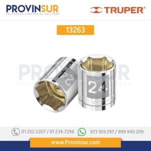 Dado de 6 puntas, cuadro 1/2" de 13mm 13263 Truper
