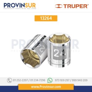 Dado de 6 puntas, cuadro 1/2" de 14mm 13264 Truper