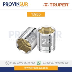 Dado de 6 puntas, cuadro 1/2" de 16mm 13266 Truper