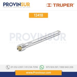 Extensión de 10" para matraca, para dados cuadro 1/2" 13418 Truper