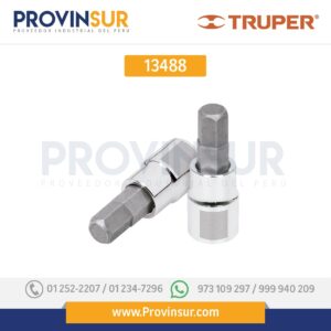 Dados de punta hexagonal, cuadro 3/8" de 7mm. 13488 Truper