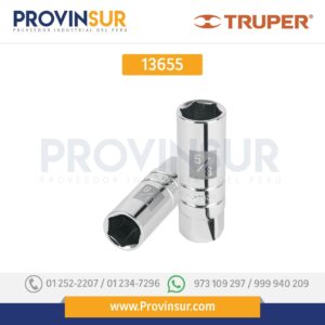 Dado de 6 puntas de 5/8" para bujías, cuadro 3/8" 13655 Truper