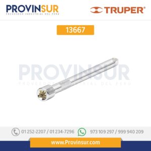 Extensión de 12" para matraca, para dados cuadro 3/8" 13667 Truper