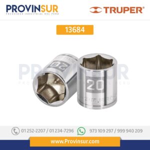 Dado de 6 puntas, cuadro 3/8", de 20mm 13684 Truper