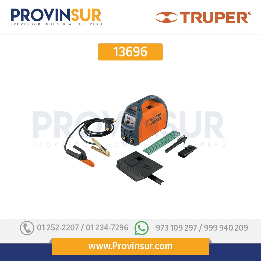 Soldadora inversora, 200 A, 220 V 13696 Truper