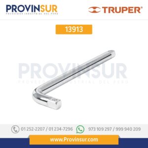 Mango en "L" de 9"x 16 mm para dados cuadro 1/2" 13913 Truper