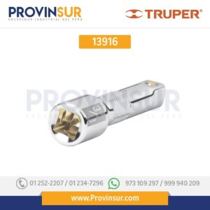 Extensión de 6" para matraca para dados cuadro 3/8" 13916 Truper