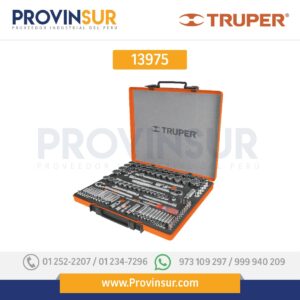 Juego 135 herramientas 1/4", 3/8" y 1/2" std y mm p/mecánico 13975 Truper