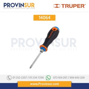 Desarmador punta Phillips # 1, mango Comfort Grip, 3" 14064 Truper
