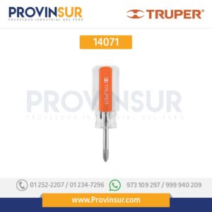 Desarmador punta Phillips # 2, mango de acetato 1-1/2" 14071 Truper